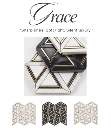 โมเสคหินอ่อน TIMELESS TILES รุ่น GRACE 35X31 ซม. สีขาว_4